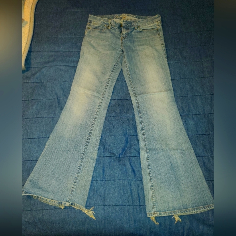 American Eagle Outfitters Light Blue Flare Jeans